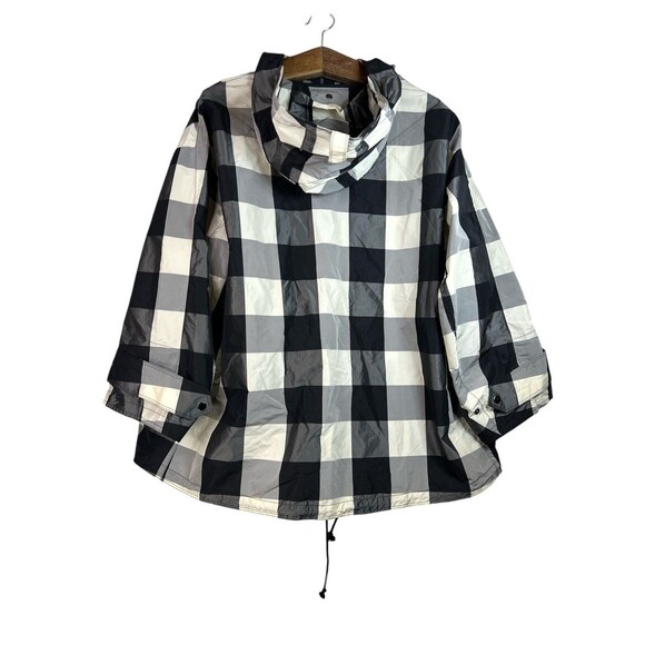 Christian Dior Anorak Hoodie Black White Plaid Print Oversized Jacket Size M - Picture 2 of 16